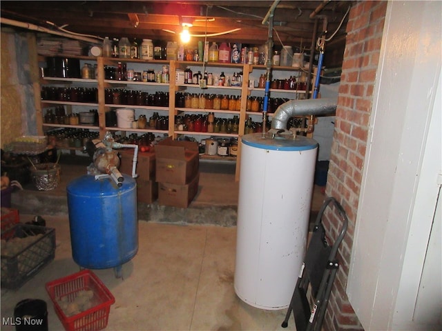 utilities featuring gas water heater