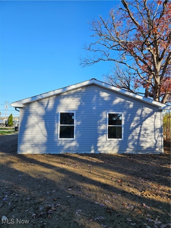 view of home's exterior