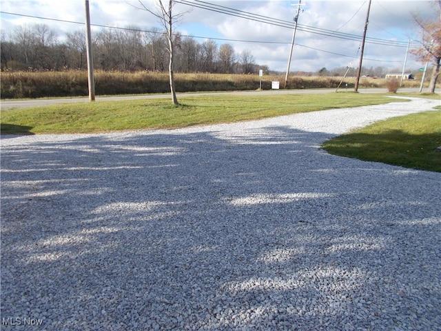 view of road