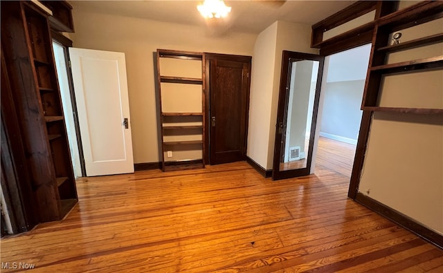 interior space featuring light wood-type flooring