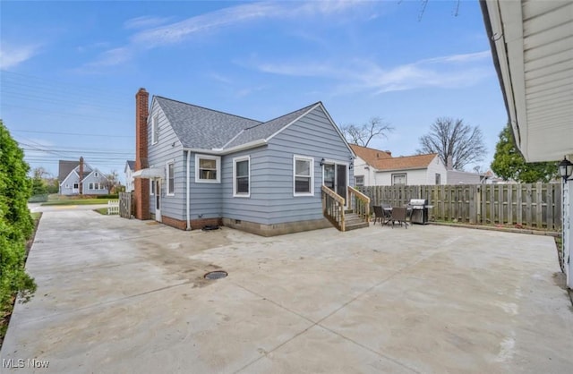 back of house featuring a patio