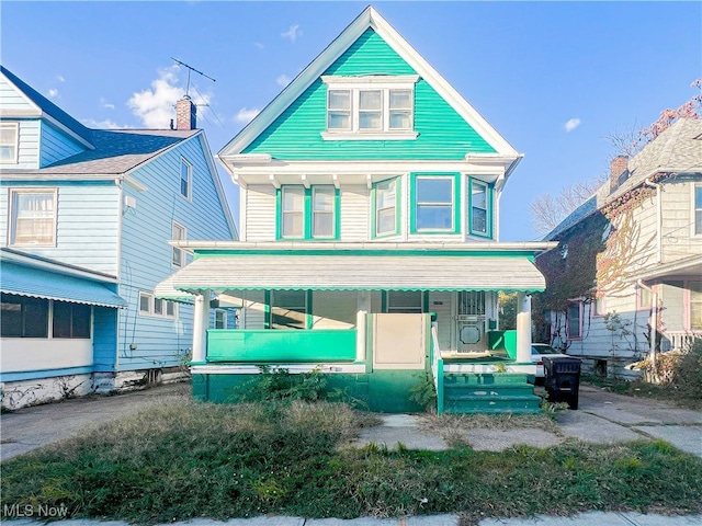 victorian house with covered porch