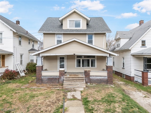 view of front of home featuring a porch