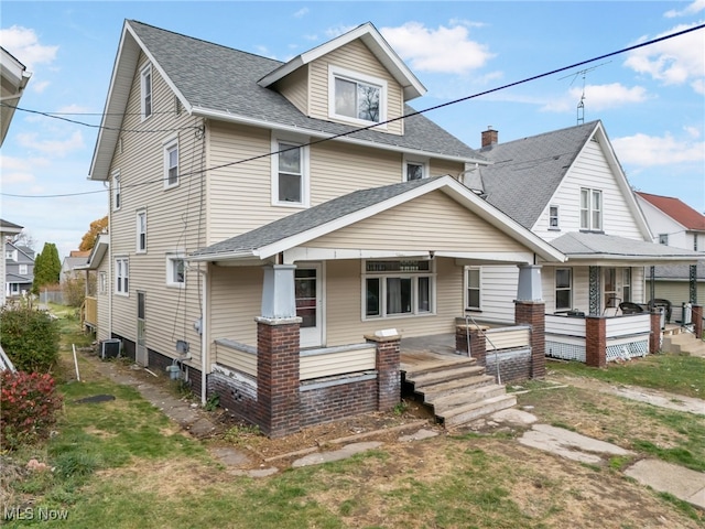 view of front of house with covered porch