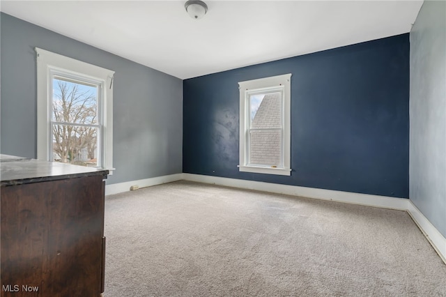 view of carpeted empty room