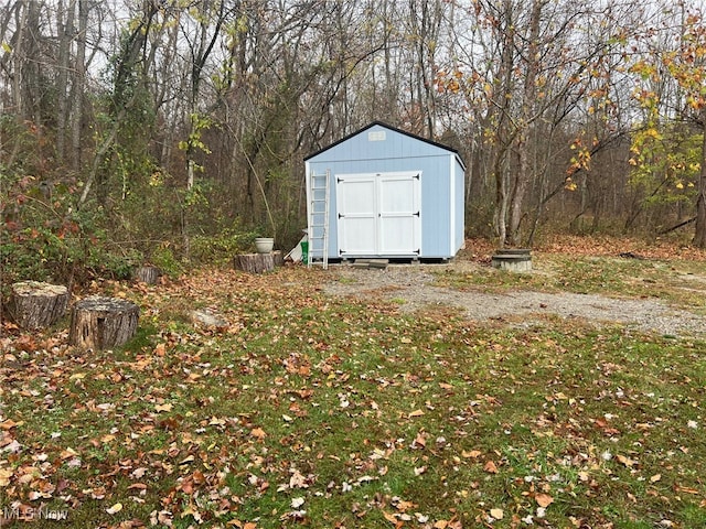 view of outdoor structure