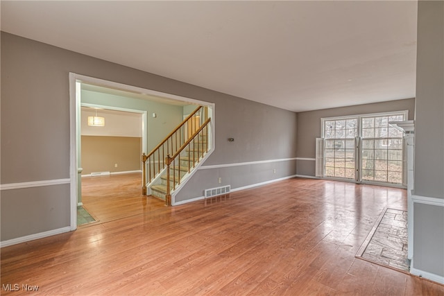 interior space featuring hardwood / wood-style flooring