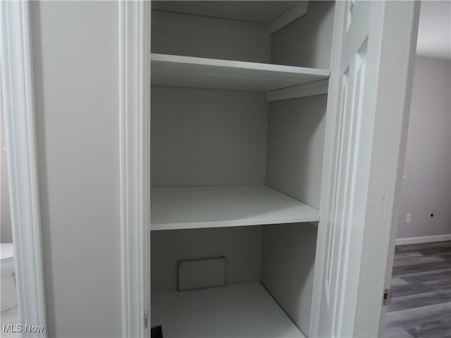 view of closet