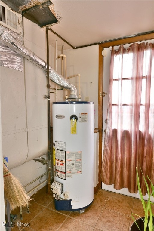 utilities featuring gas water heater