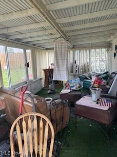 sunroom / solarium featuring plenty of natural light