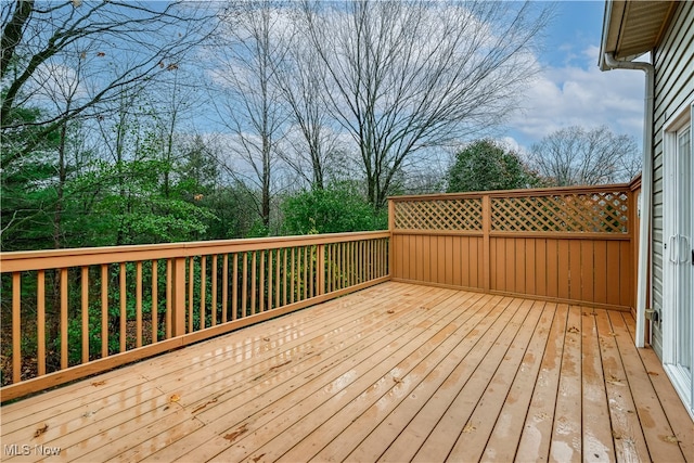 view of wooden terrace