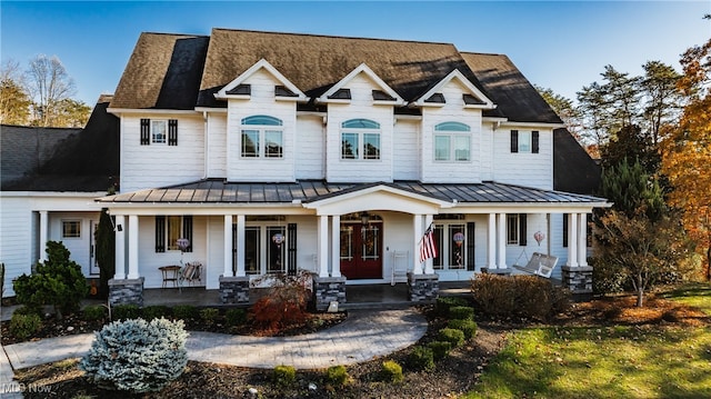 view of front of home with a porch