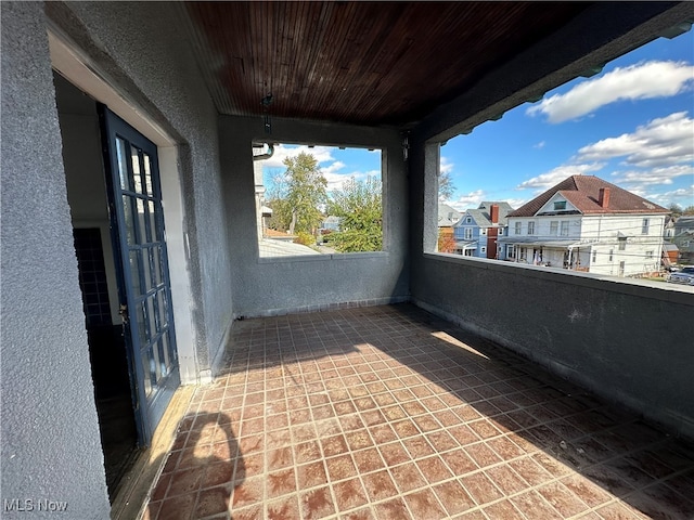 view of patio / terrace with a balcony