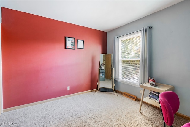 misc room featuring carpet flooring