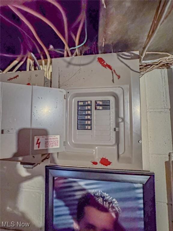 1330 W 18th St, Lorain, OH 44052 - utility room with electric panel