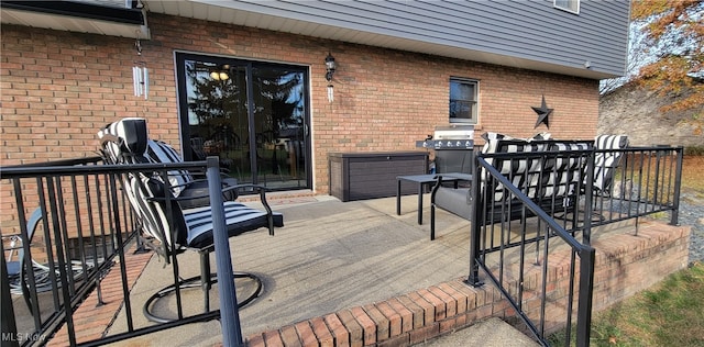 view of patio / terrace with a wooden deck