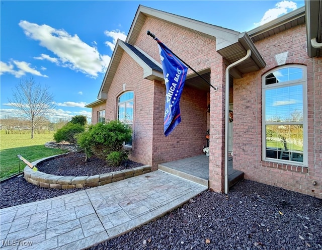 view of property exterior featuring a yard