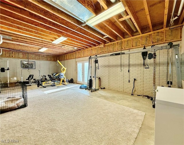 view of workout room