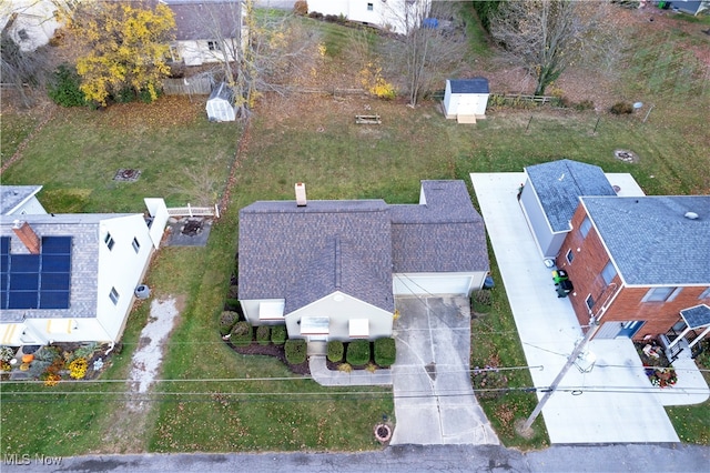 birds eye view of property