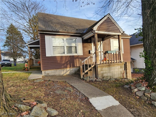 view of bungalow-style house