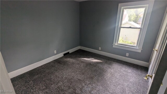 view of carpeted empty room