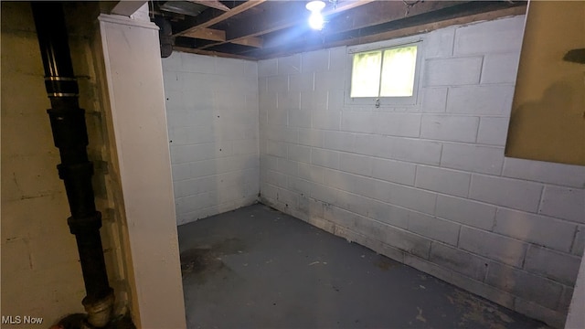 view of basement