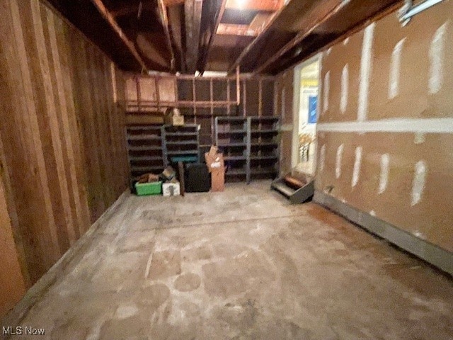 view of basement