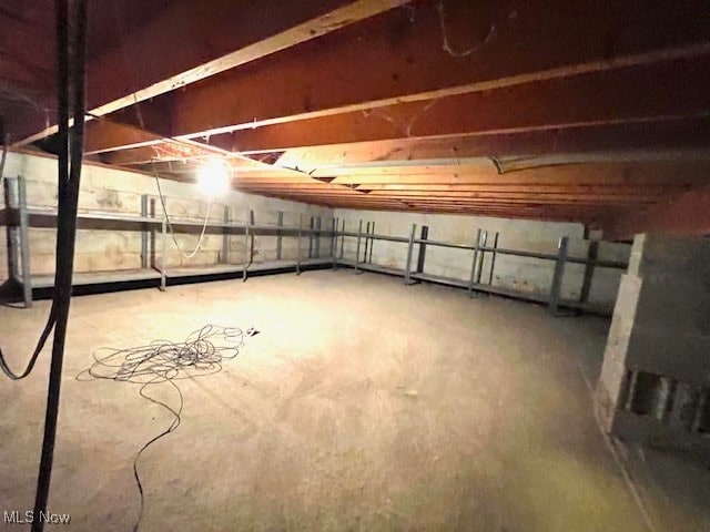 view of basement