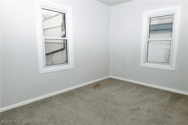 view of carpeted empty room