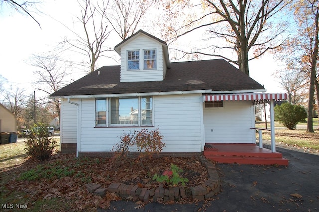 view of back of property