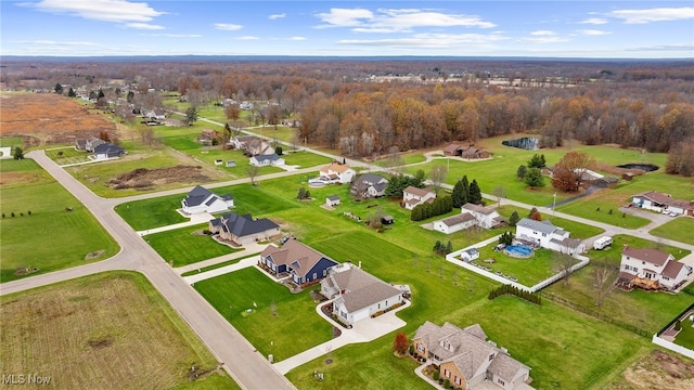 birds eye view of property