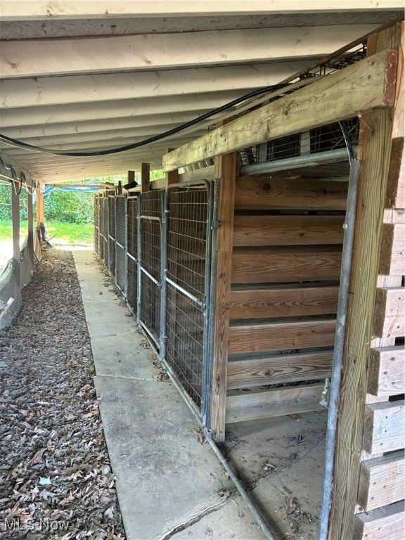 view of horse barn