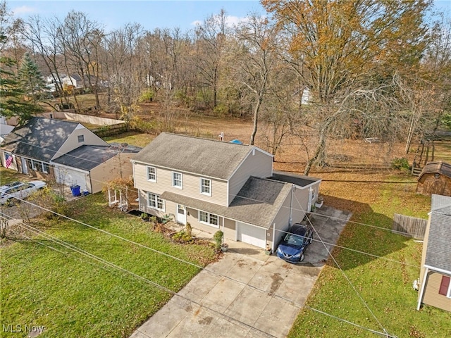 birds eye view of property