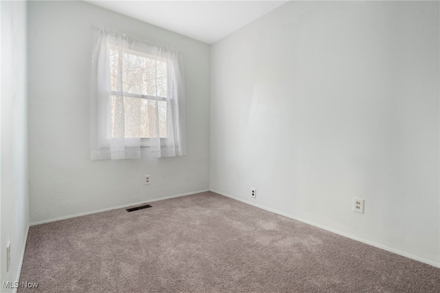 view of carpeted empty room