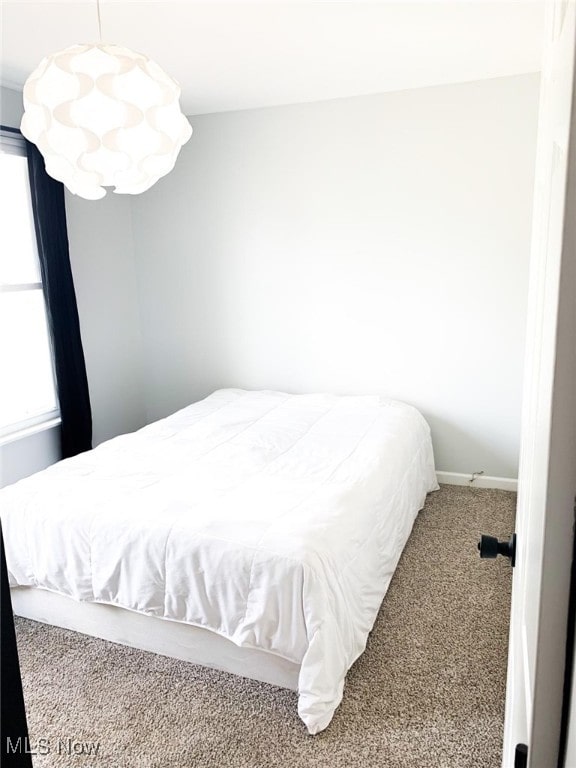 bedroom featuring carpet flooring