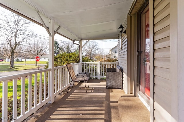 balcony with a porch