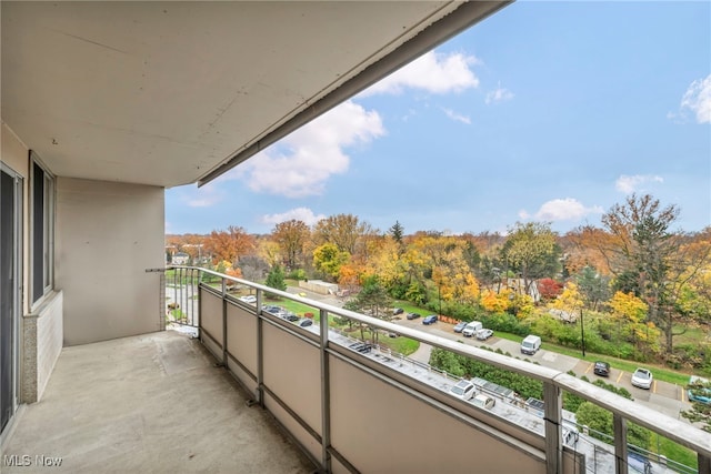 view of balcony