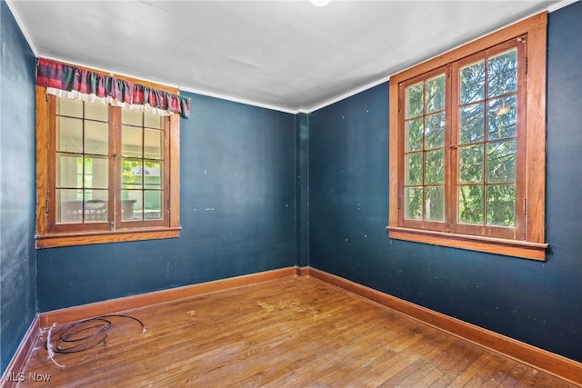 empty room featuring hardwood / wood-style floors