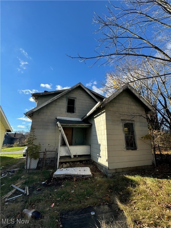 view of rear view of house