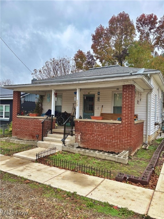 bungalow with covered porch