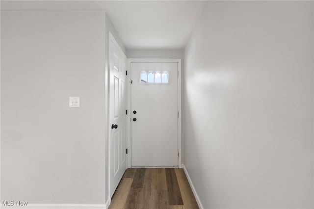 entryway featuring hardwood / wood-style floors