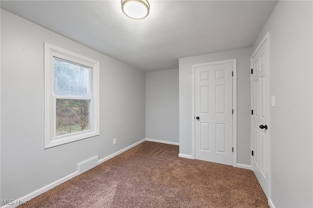 interior space featuring carpet flooring