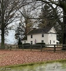 view of back of property