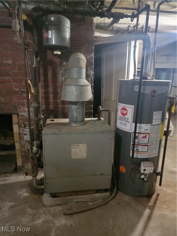 utilities featuring gas water heater