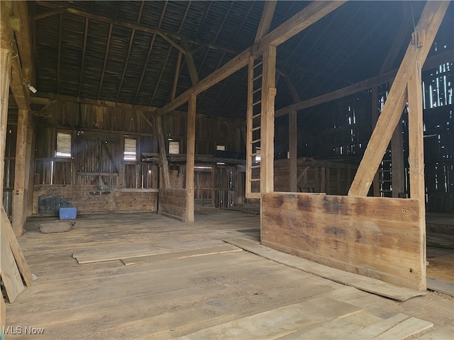 view of horse barn