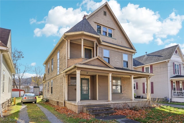 view of front of house featuring covered porch