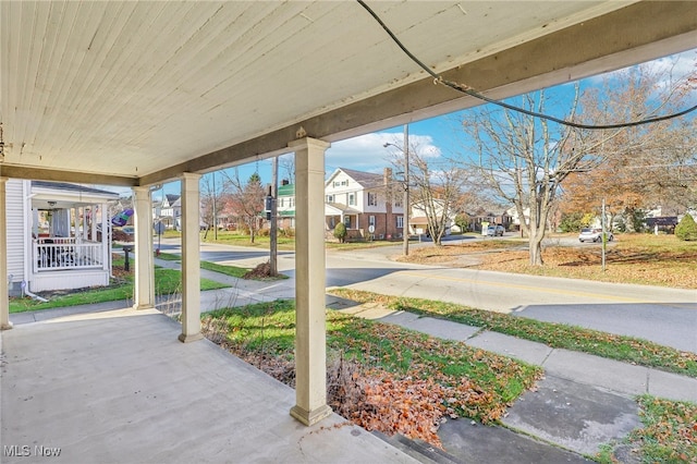 view of patio with covered porch