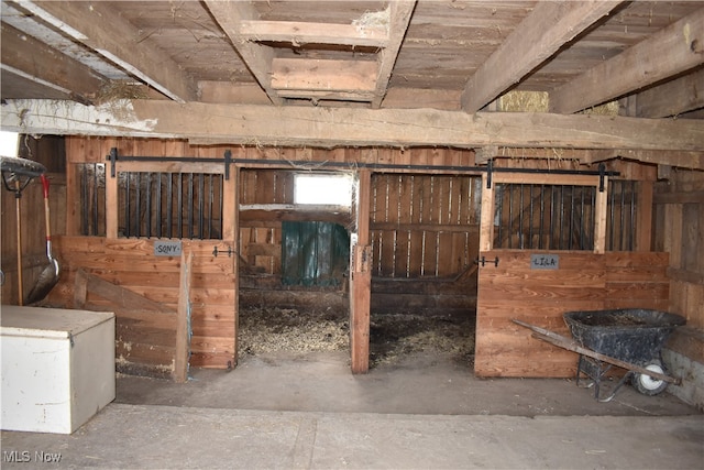 view of stable