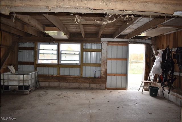 misc room featuring concrete flooring