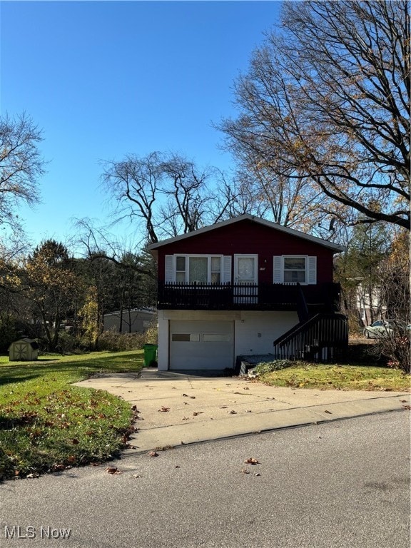 front facade featuring a garage